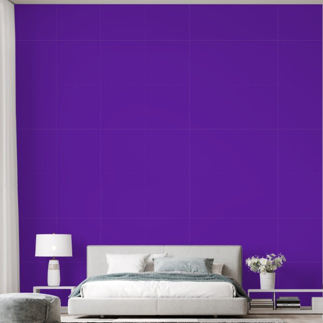 Dramatic magenta hot pink purple colour wallpaper (Bedroom)