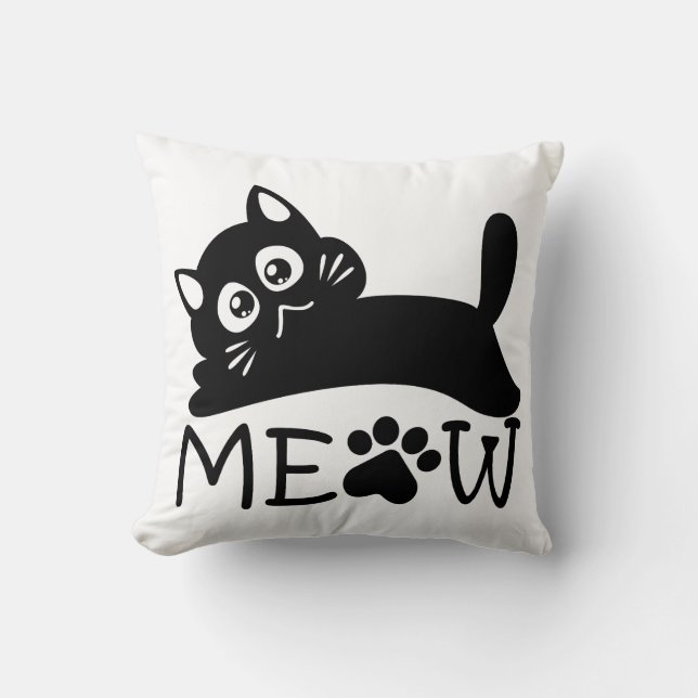 Dramatic Meow Cushion (Front)