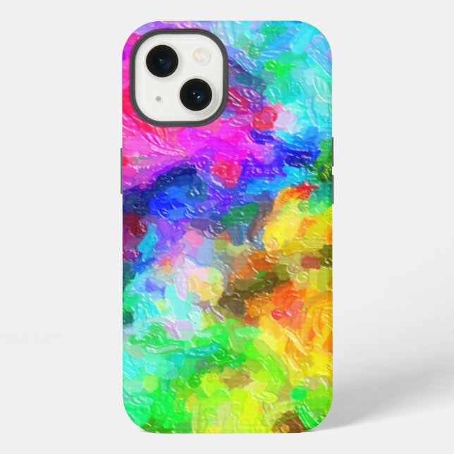 Dramatic Paint Colours iPhone Case (Back)