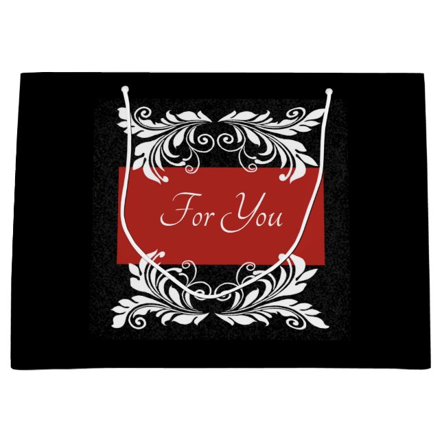 Dramatic Personalised Large Gift Bag (Front)