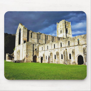 Dramatic Picture Of Fountains Abbey Right Before S Mouse Pad
