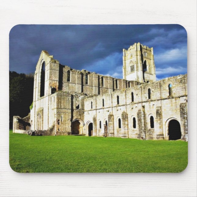 Dramatic Picture Of Fountains Abbey Right Before S Mouse Pad (Front)