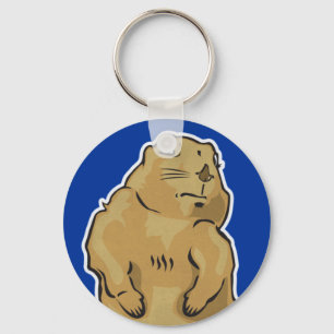 Dramatic Prairie Dog Key Ring