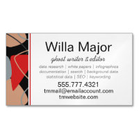 Dramatic Red, Black, Beige Abstract Writers