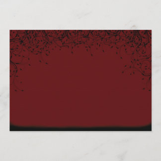 Dramatic Red Wedding Invitation