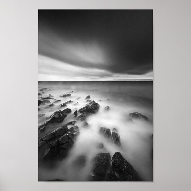 Dramatic rocky shore poster (Front)