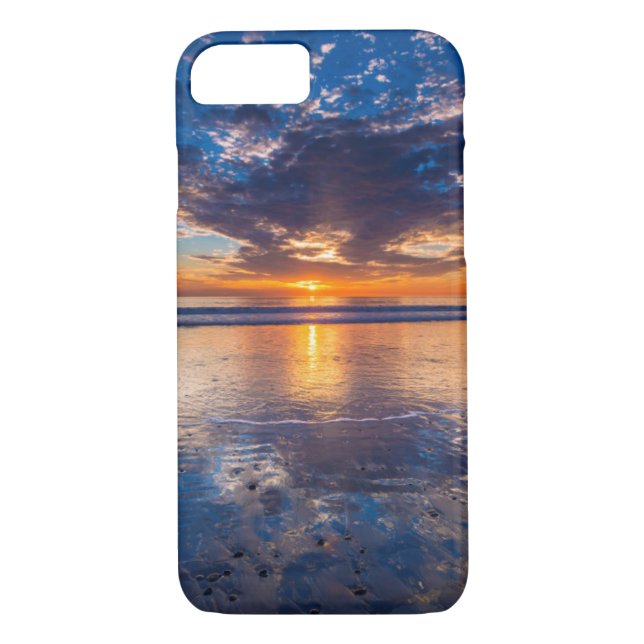Dramatic seascape, sunset, CA Case-Mate iPhone Case (Back)