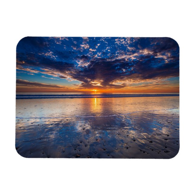 Dramatic seascape, sunset, CA Magnet (Horizontal)