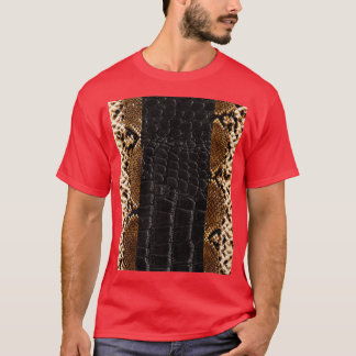 Dramatic Snake Skins Photo Fashion Texture Design T-Shirt