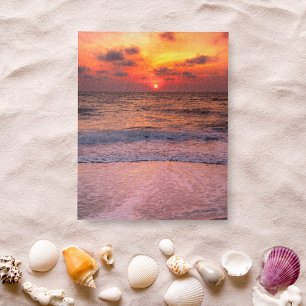 Dramatic Sunset Beach In Naples, Florida Jigsaw Puzzle