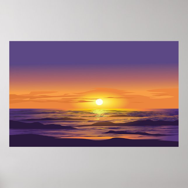 Dramatic sunset poster (Front)