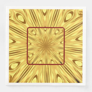 Dramatic Tablescape Detail: Gilded Zenith Opulent Napkin