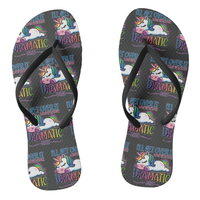 Dramatic Unicorn Jandals (Footbed)