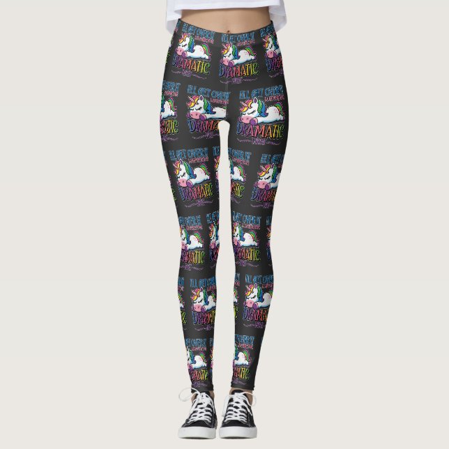 Dramatic Unicorn Leggings (Front)
