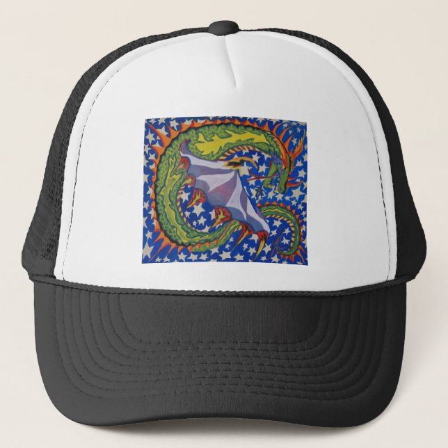 Draon in the Stars Trucker Hat (Front)