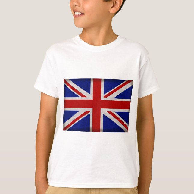 Drapeau Anglais d'Angleterre texturé T-Shirt (Front)