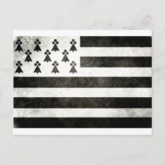 Drapeau Bretagne Vintage Postcard