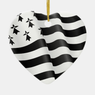 Drapeau breton (Breton flag) Ceramic Tree Decoration