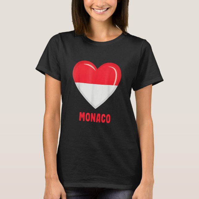 Drapeau de Monaco Monacan T-Shirt (Front)