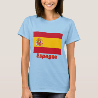 Drapeau Espagne avec le nom en français T-Shirt