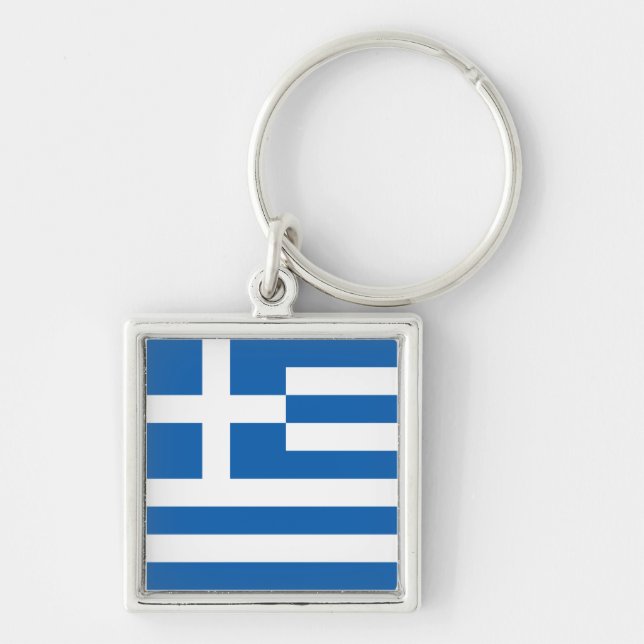Drapeau Grèce Key Ring (Front)