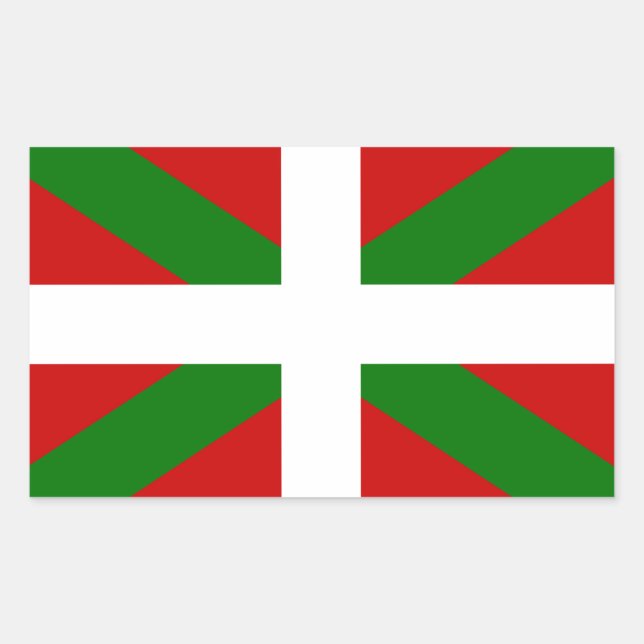 Drapeau pays Basque euskadi Rectangular Sticker (Front)
