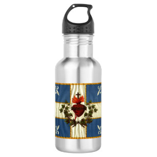 Drapeau Québec antique Carillon Sacré-Cœur 532 Ml Water Bottle