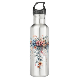 Draped Floral Elegance 710 Ml Water Bottle