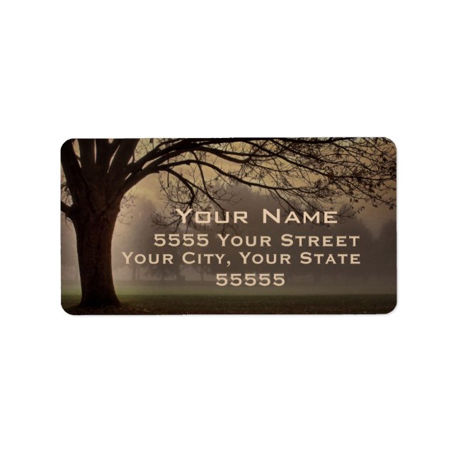 Draped in Fog Address Labels (Front)
