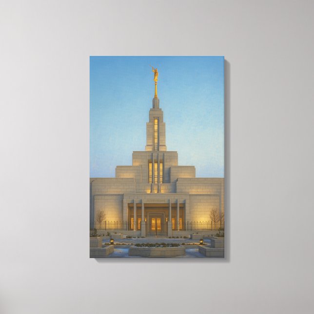 Draper Utah Temple Painting™ LDS Wall Art Canvas (Front)