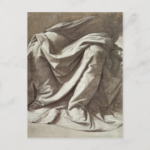 Drapery study for a Seated Figure, c.1475-80 Postcard