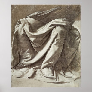 Drapery study for a Seated Figure, c.1475-80 Poster