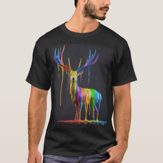 Drapes in Deer Colours: Natural Elegance and Calm T-Shirt