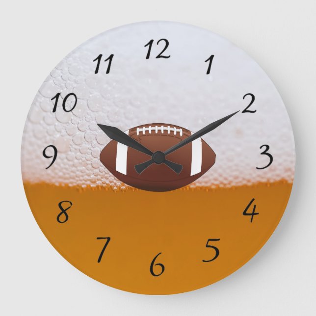 Draught Beer and Football Clock (Front)