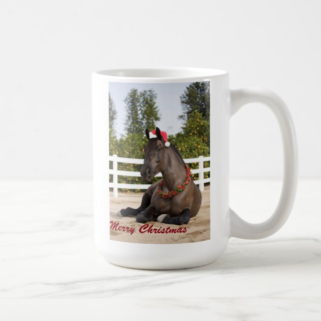 Draught   Horse Christmas Mug (Right)