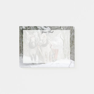 Draught Horses Christmas Personalised Post-it Notes