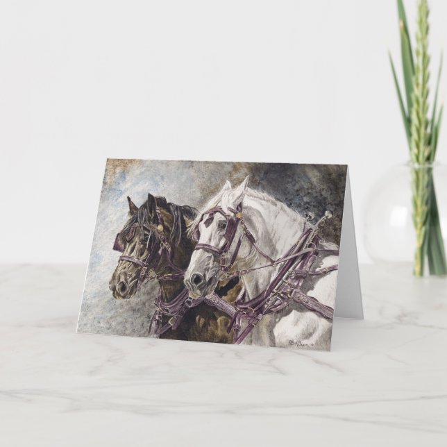 Draught Team painting Card (Front)