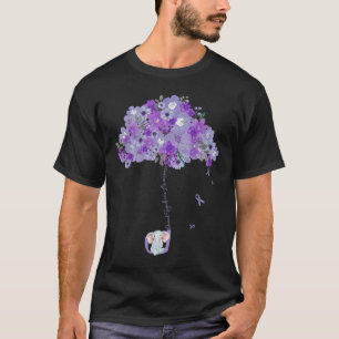 Dravet Syndrome Awareness Month Elephant Floral Um T-Shirt