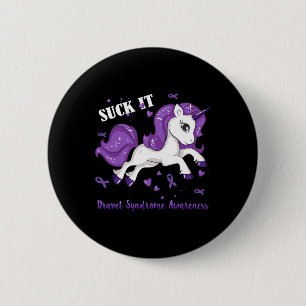Dravet Syndrome Awareness Unicorn  6 Cm Round Badge