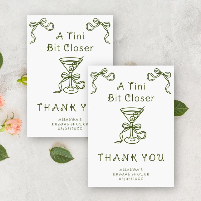 Draw Martini Thank you Bridal shower  (Creator Uploaded)