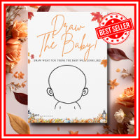 DRAW THE BABY GAME Baby Shower Game LITTLE PUMPKIN
