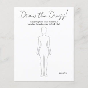 Draw the Dress Bridal Shower Game