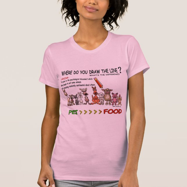 DRAW THE LINE  CARNISM T-Shirt (Front)