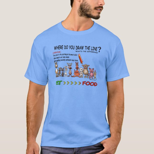 DRAW THE LINE  CARNISM T-Shirt (Front)