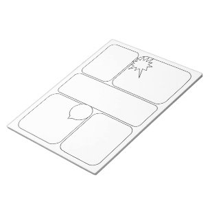 Draw Your Own Comics & Story - Blank Templates Notepad