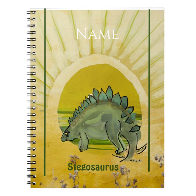 Draw Your Own Stegosaurus   Notebook (Front)