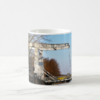 Drawbridge over a canal in the Netherlands. Coffee Mug