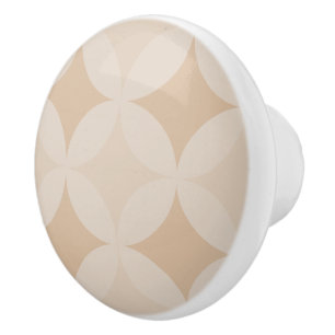 Drawer Pulls - Tan Circles and Diamonds