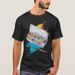 Drawing Art Painting Doodling Paint Palette Artist T-Shirt