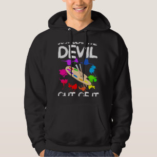 Drawing Artist Just Beat the Devil out of It 2 Hoodie